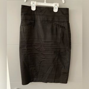 Black pencil skirt